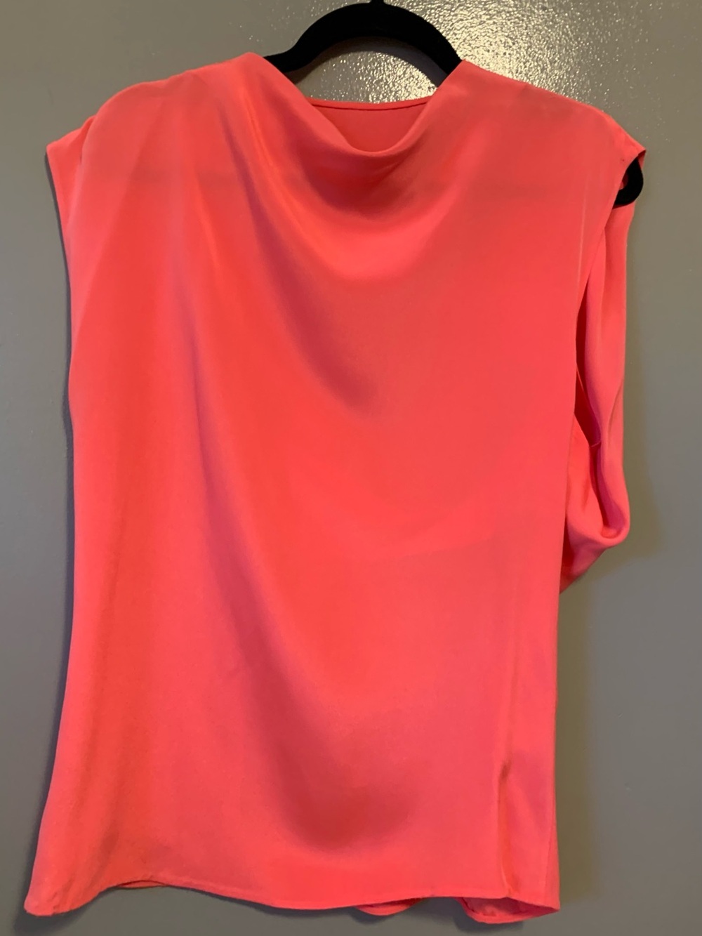3.1 Phillip Lim Coral Sleeveless Cowl Neck Blouse
